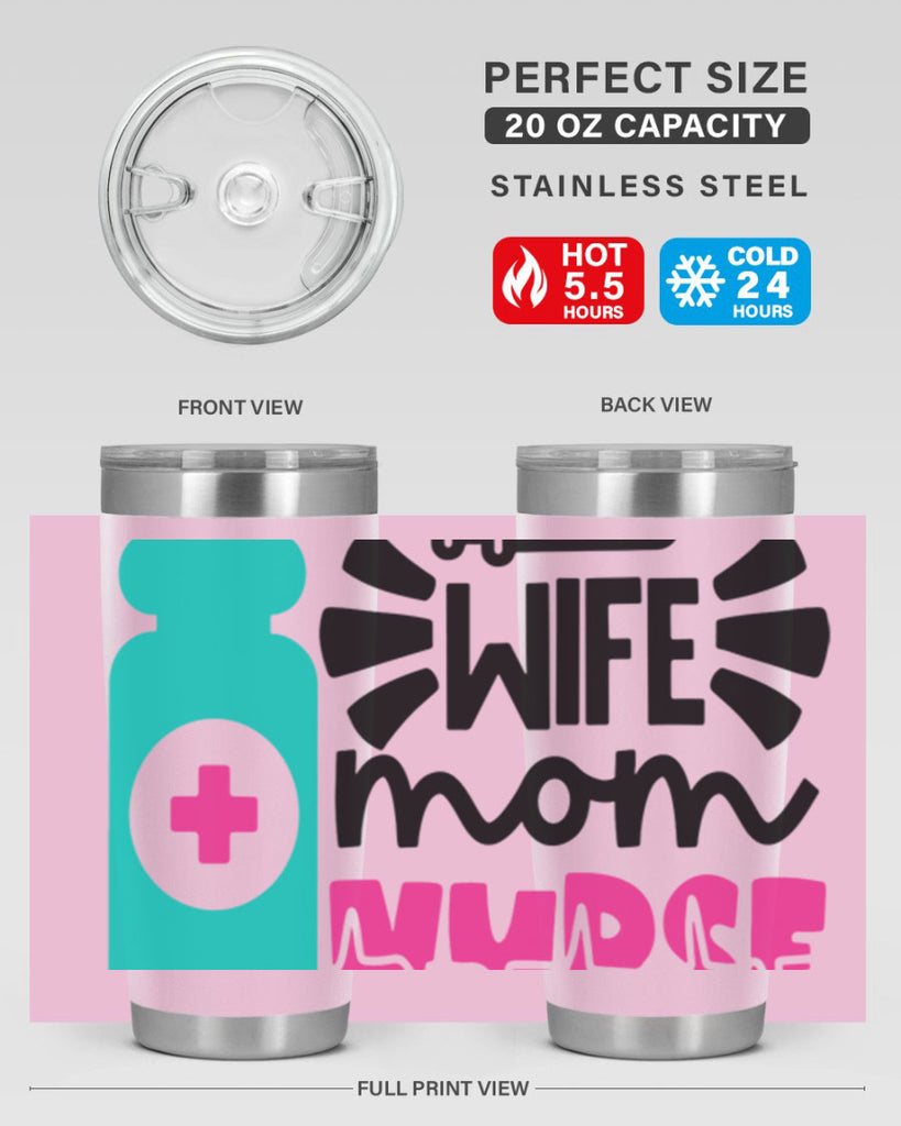 Wife Mom Nurse Style Style 10#- nurse- tumbler