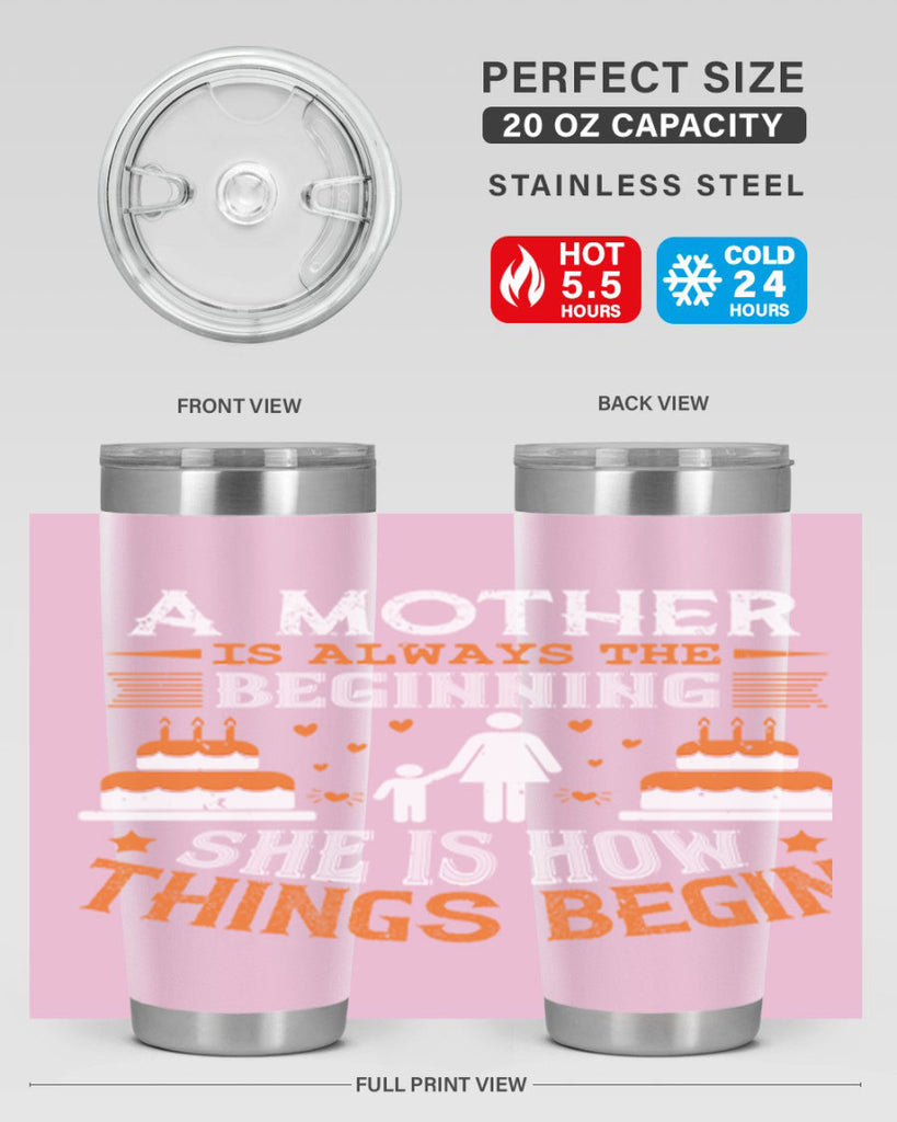 a mother is your first friend 12#- mothers day- Tumbler