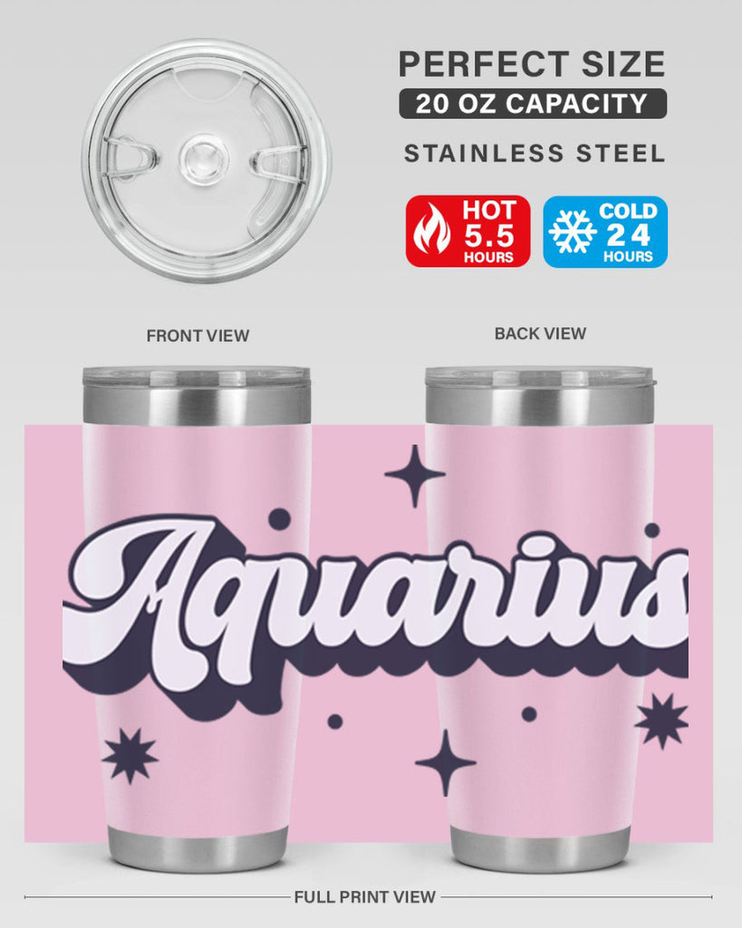 aquarius 82#- zodiac- Tumbler