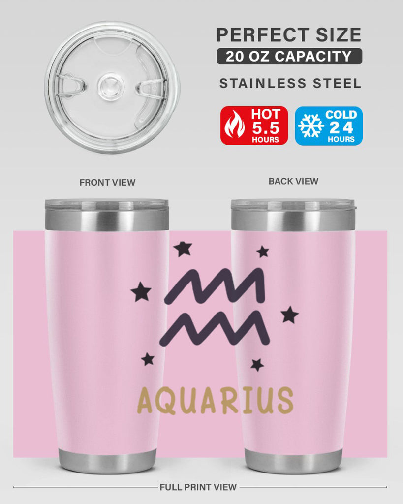aquarius 83#- zodiac- Tumbler