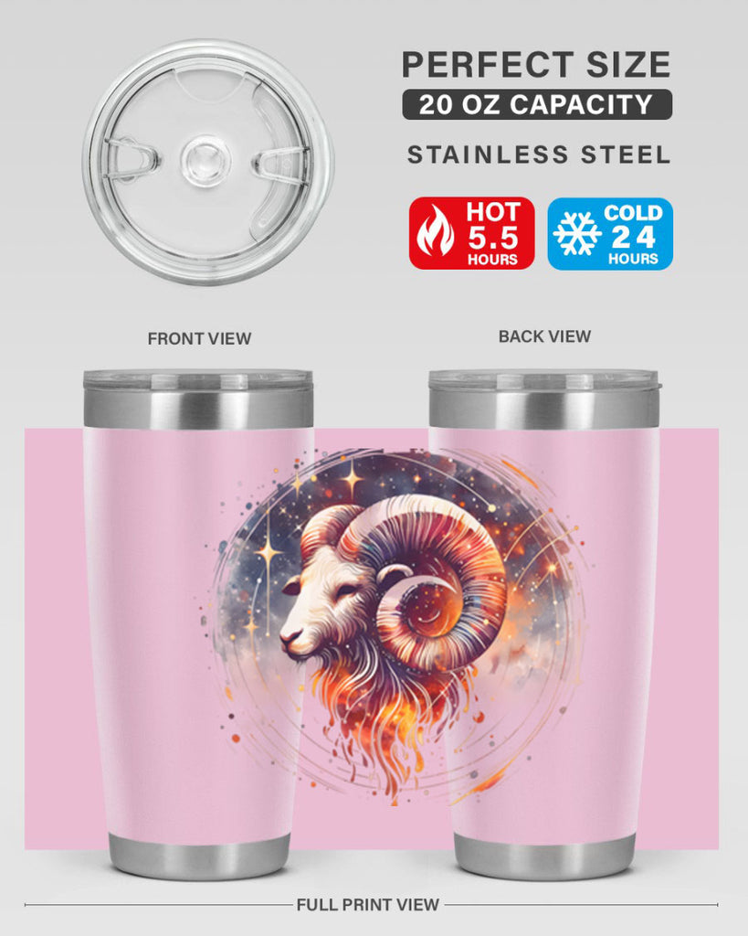 aries 125#- zodiac- Tumbler