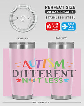 autism different not less Style 5#- autism- Tumbler