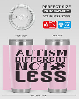 autism different not less Style 6#- autism- Tumbler