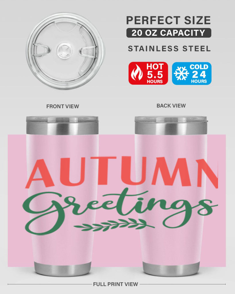 autumn greetings 14#- fall- Tumbler