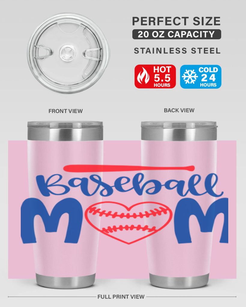 baseball mom 2077#- baseball- Tumbler