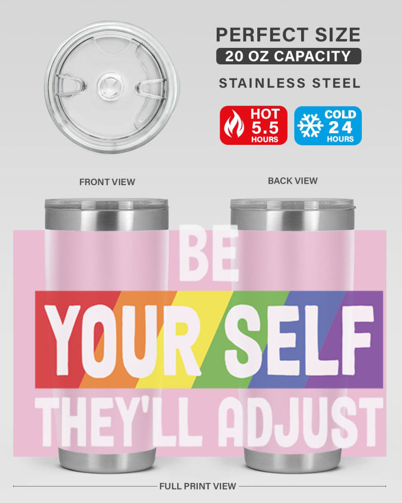 be yourself theyll adjust rainbow lgbt 160#- lgbt- Tumbler