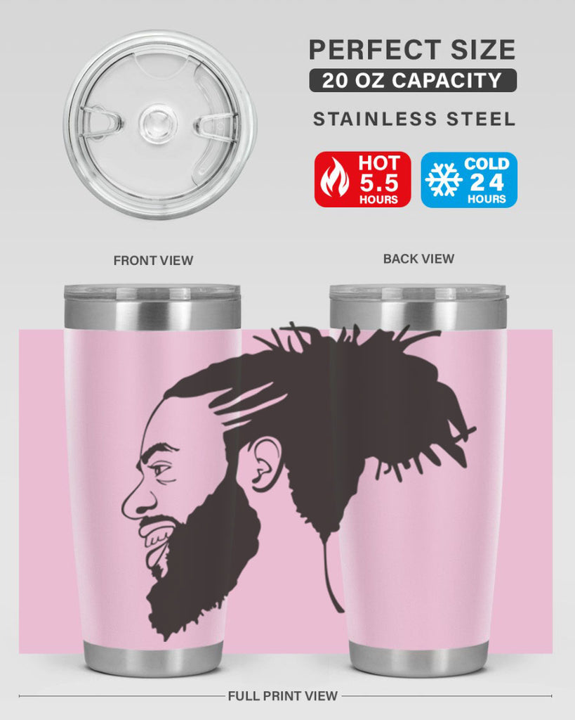 beardman 45#- black men - boys- tumbler