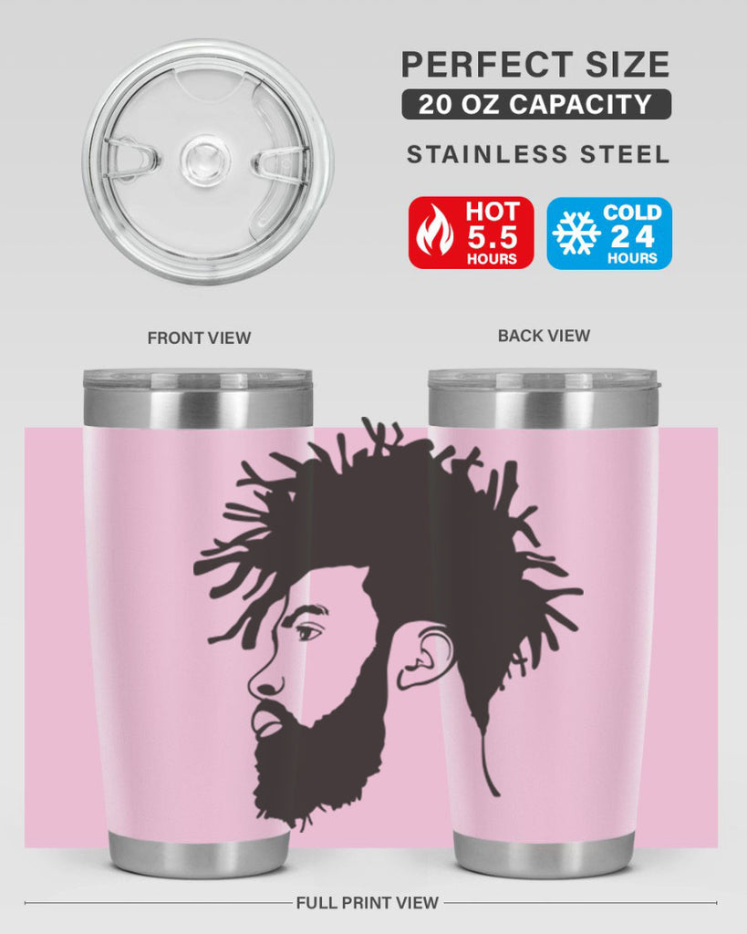 beardman 46#- black men - boys- tumbler
