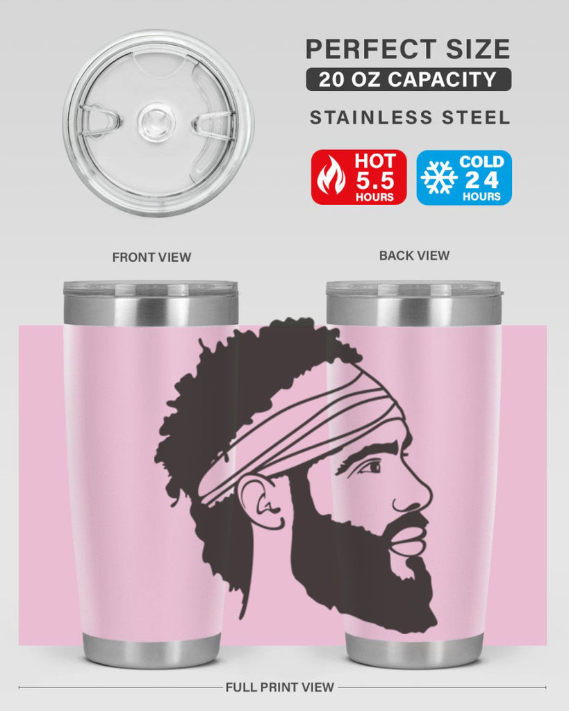 beardman 48#- black men - boys- tumbler