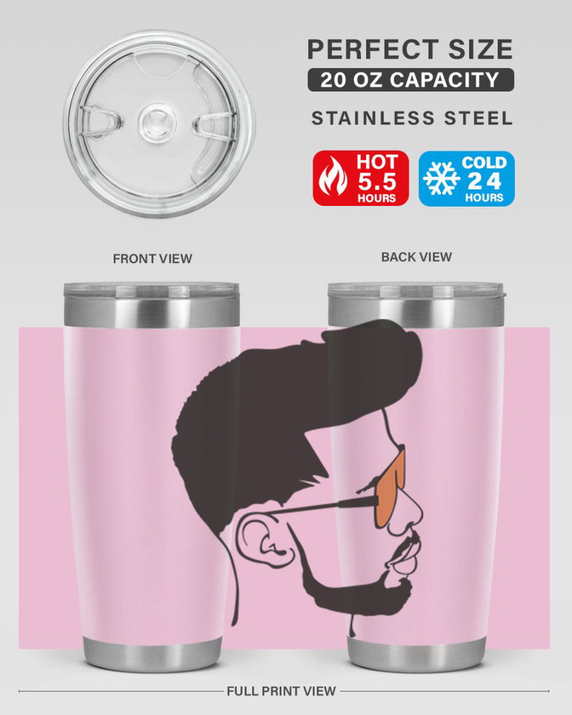 beardman 50#- black men - boys- tumbler