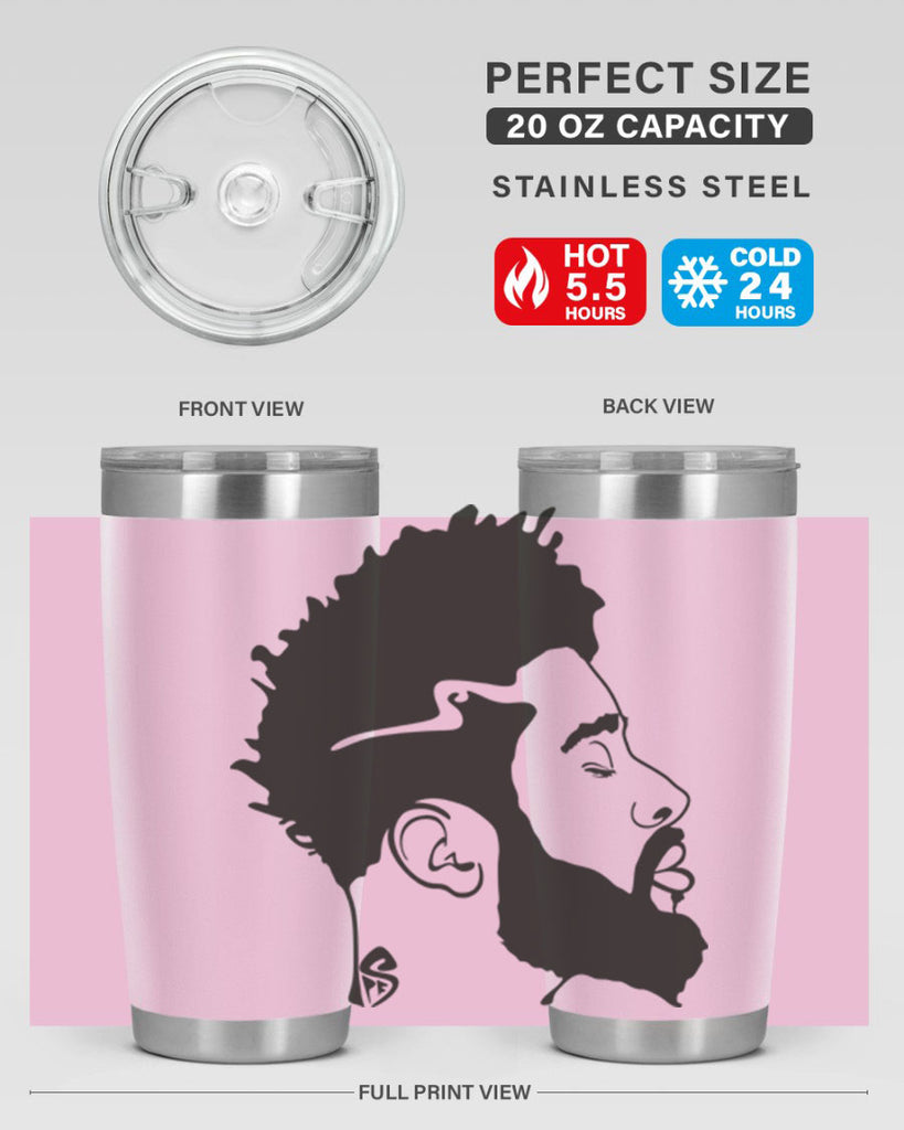 beardman 59#- black men - boys- tumbler