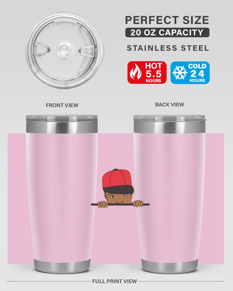 black boy 3#- black men - boys- tumbler