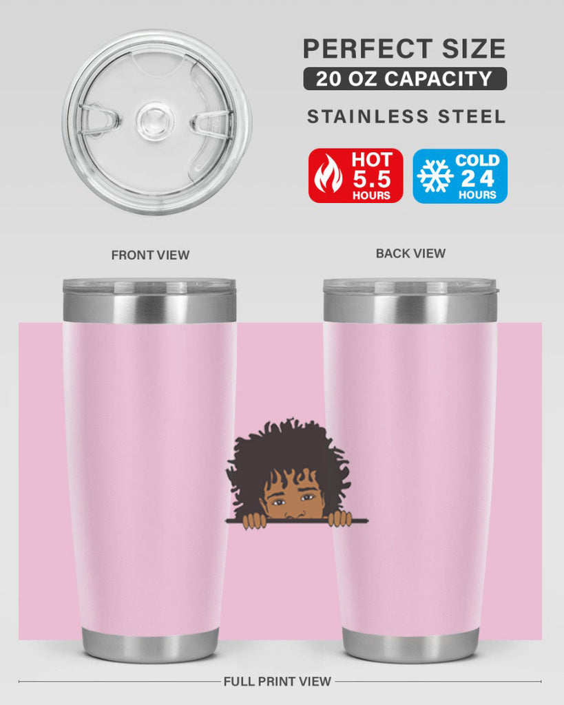 black boy 4#- black men - boys- tumbler