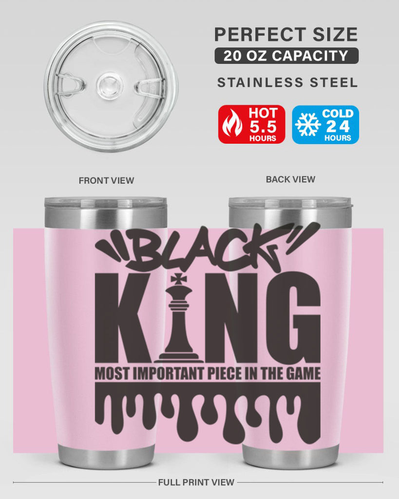 black king 214#- black words phrases- Cotton Tank