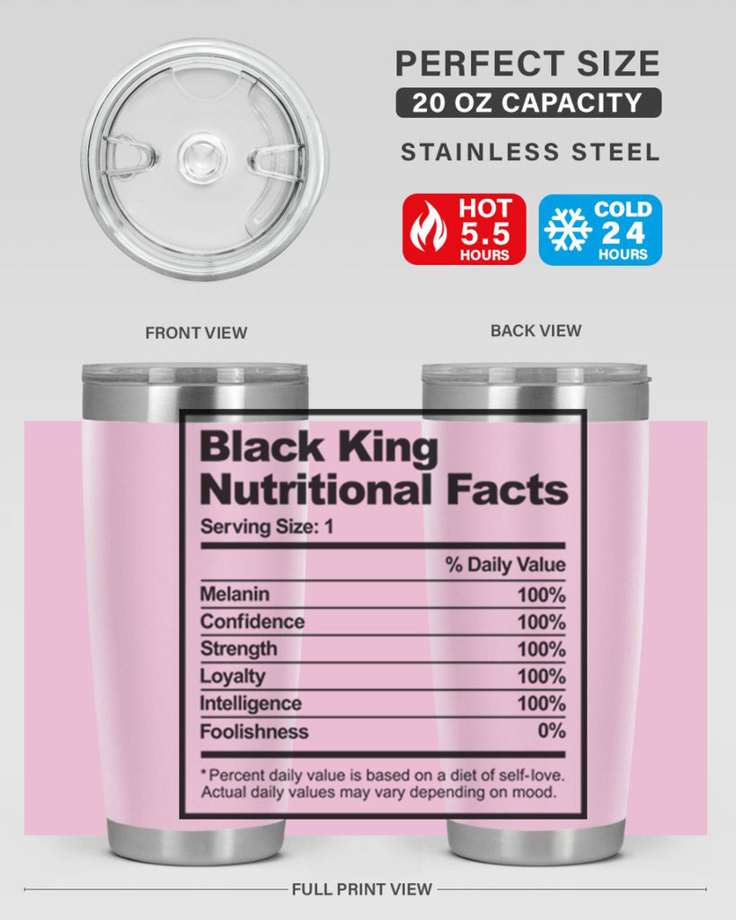 black king nutritional facts 231#- black words phrases- Cotton Tank