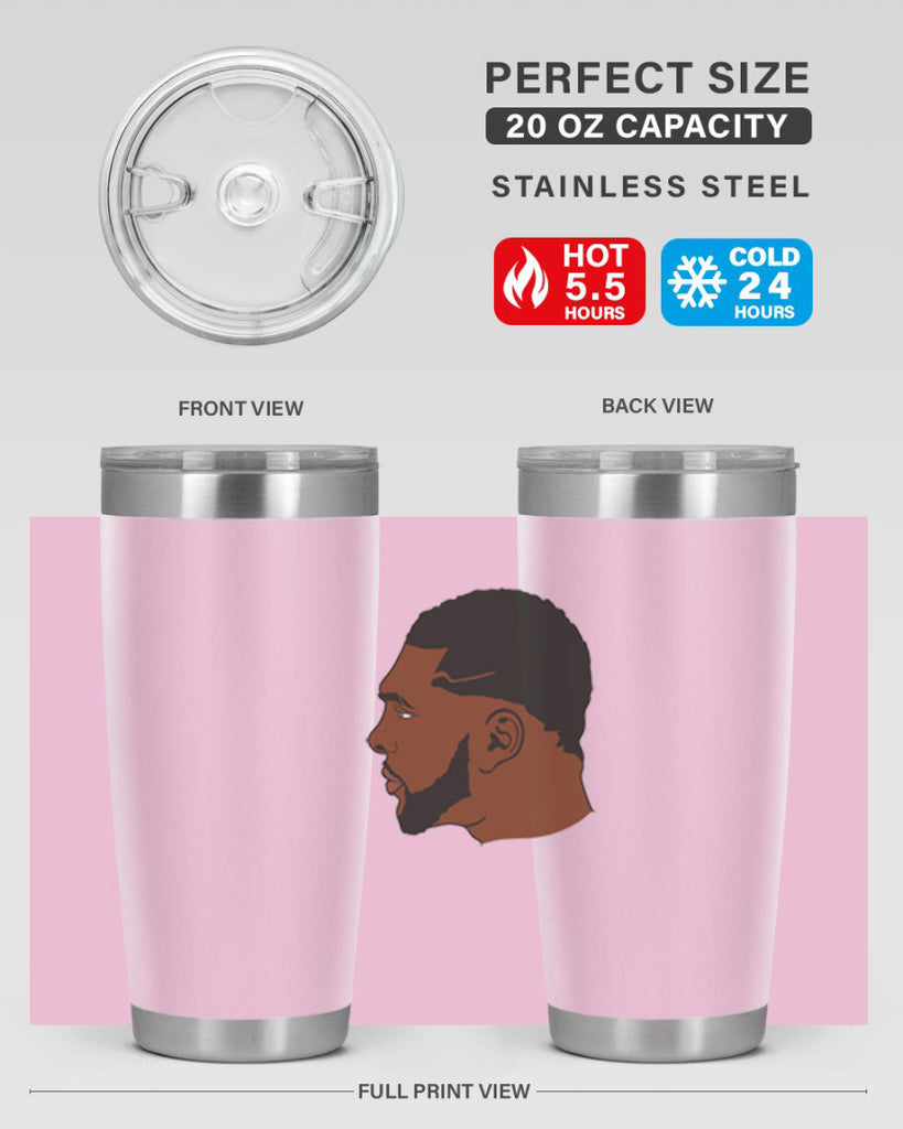 black man 26#- black men - boys- tumbler