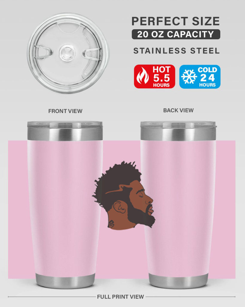 black man 30#- black men - boys- tumbler