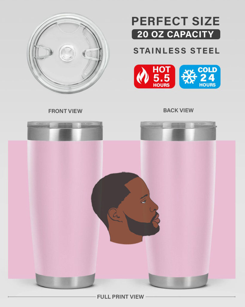 black man 35#- black men - boys- tumbler