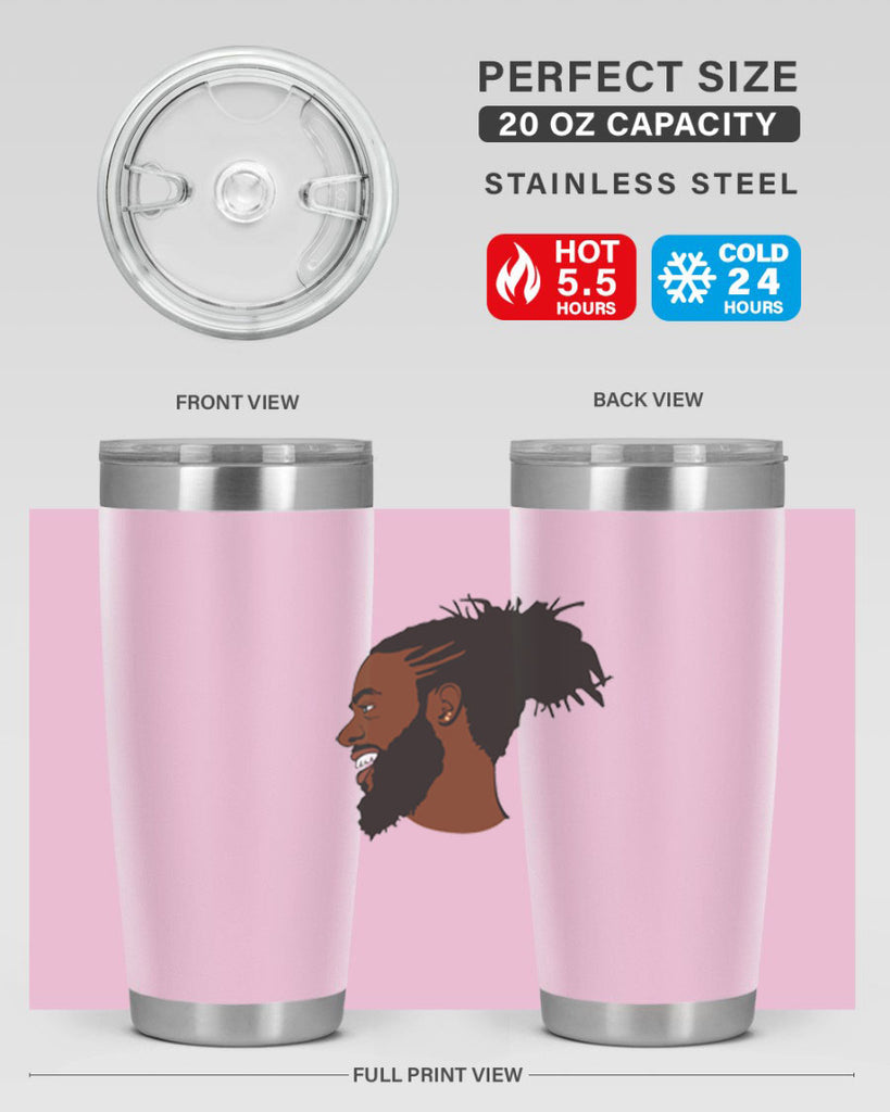 black man 41#- black men - boys- tumbler