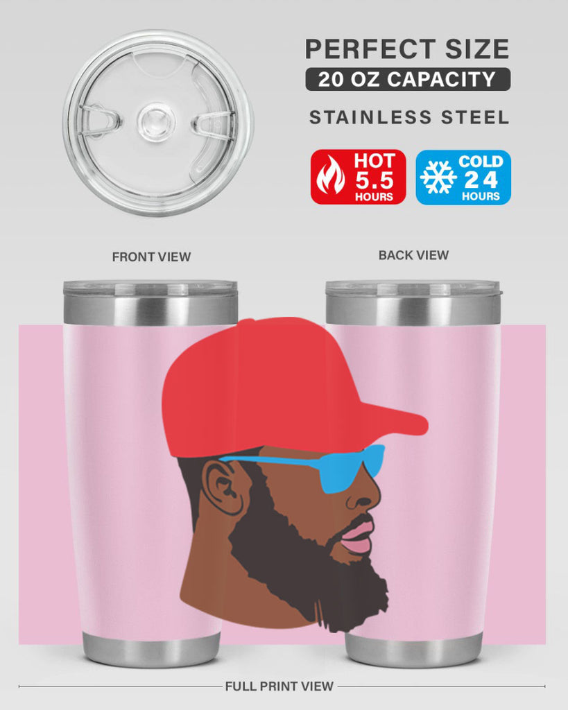black man style 1#- black men - boys- tumbler