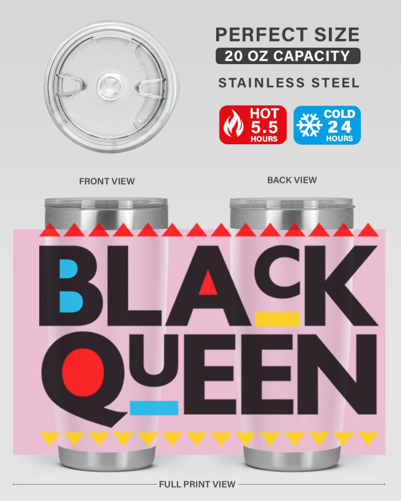 black queen 222#- black words phrases- Cotton Tank