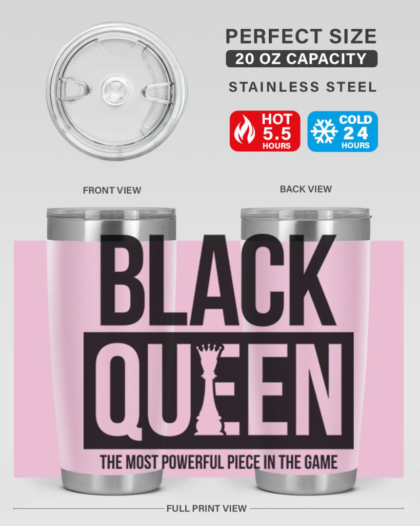 black queen chess 224#- black words phrases- Cotton Tank