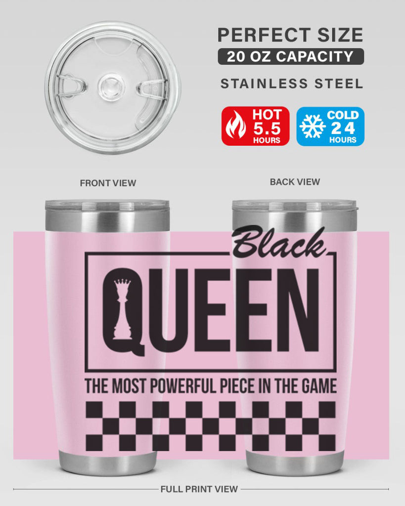 black queen chess checkered 221#- black words phrases- Cotton Tank