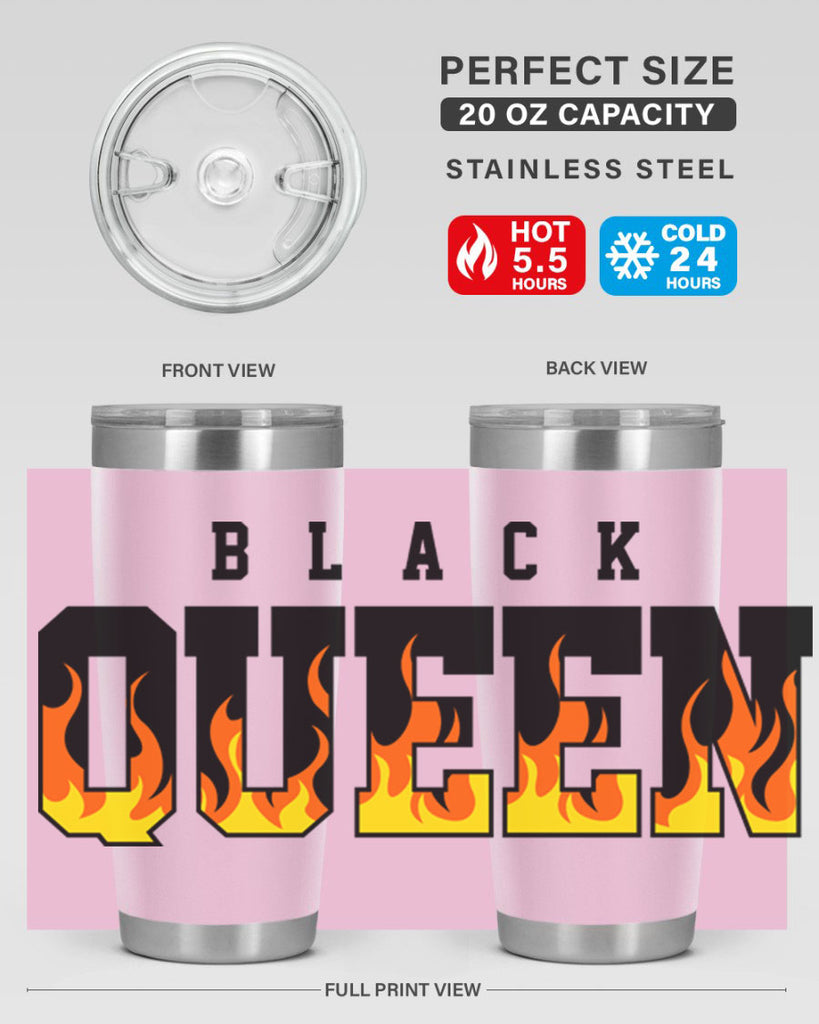 black queen flames 220#- black words phrases- Cotton Tank