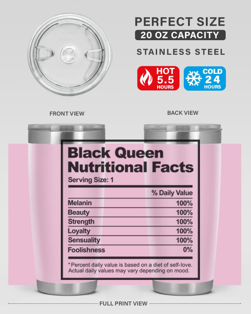 black queen nutritional facts 219#- black words phrases- Cotton Tank