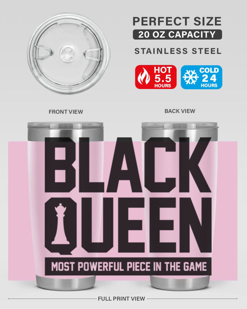 black queenchess 194#- black words phrases- Cotton Tank