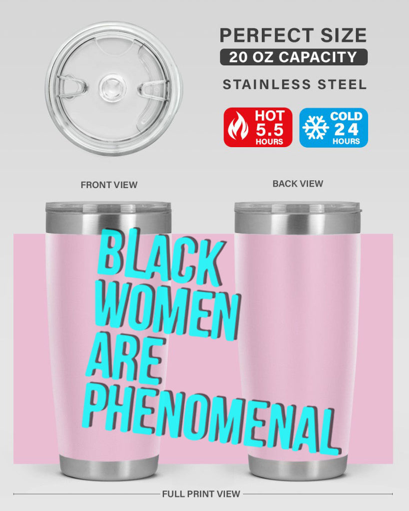black woman are phenomenal color 216#- black words phrases- Cotton Tank
