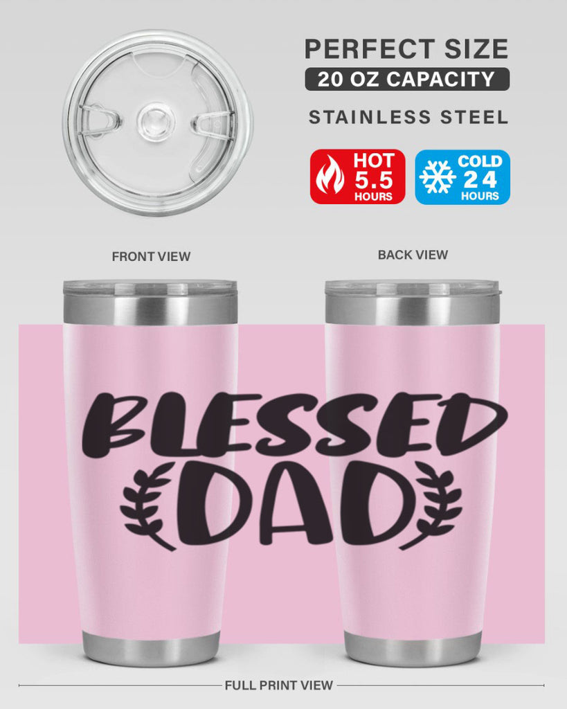 blessed dad 36#- dad- Tumbler