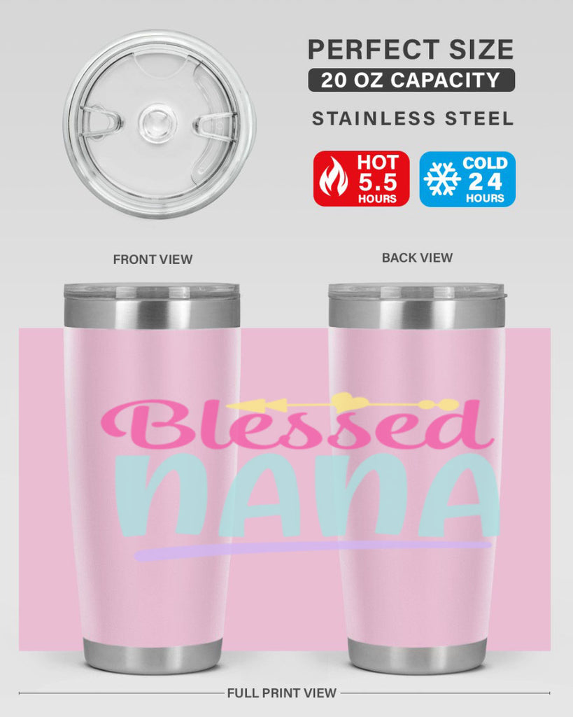 blessed nana 60#- grandma - nana- Tumbler