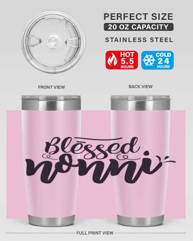 blessed nonni 57#- grandma - nana- Tumbler