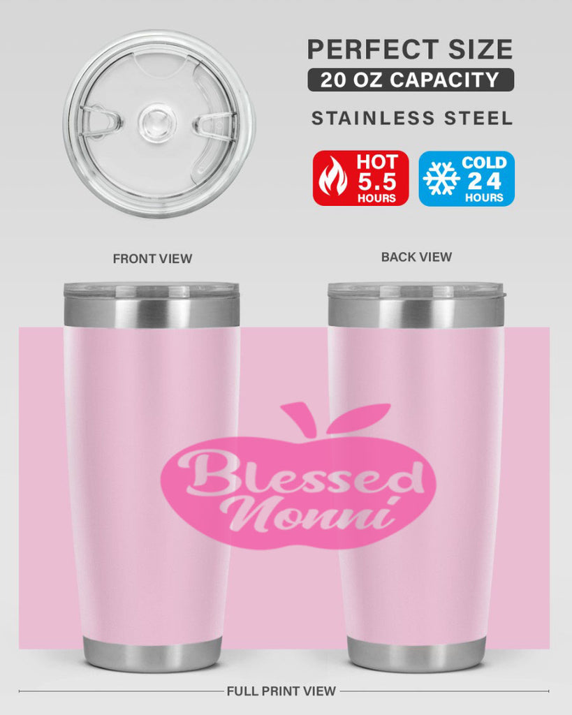 blessed nonni 58#- grandma - nana- Tumbler
