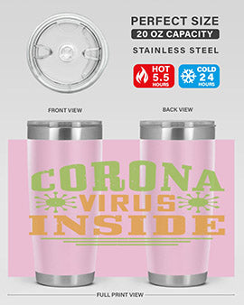 coronavirus inside Style 2#- corona virus- Tumbler