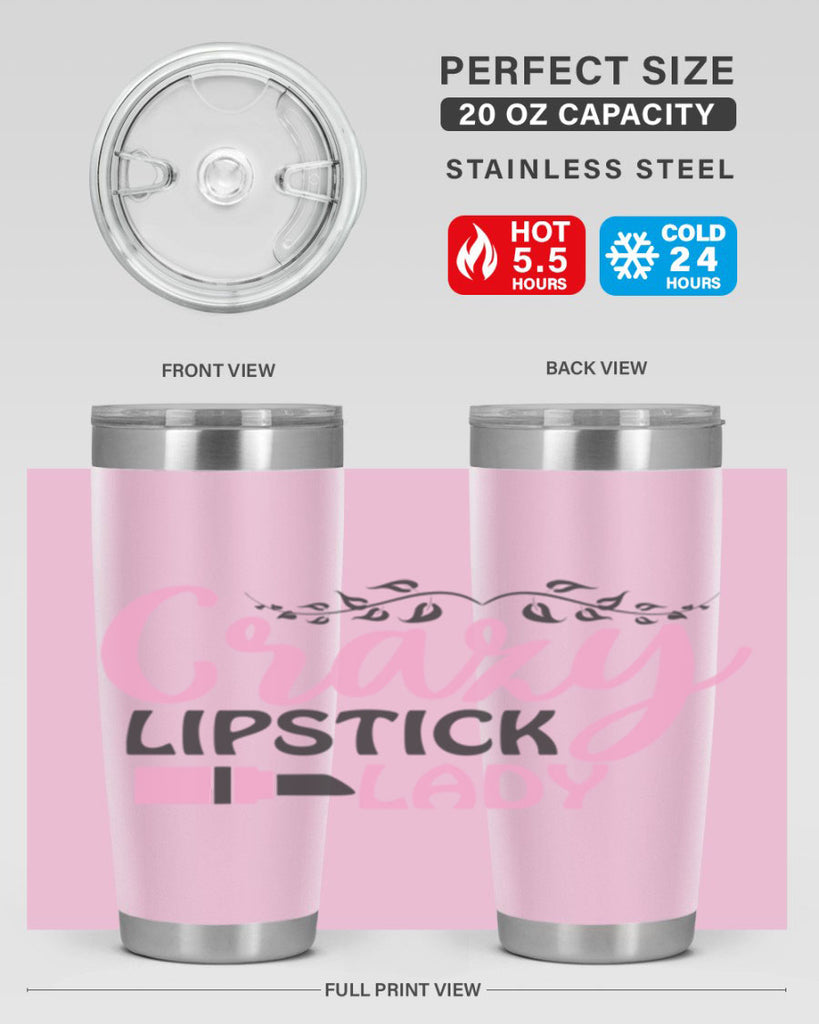 crazy lipstick lady Style 159#- make up- Tumbler