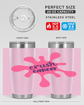 crush cancer Style 18#- breast cancer- Tumbler