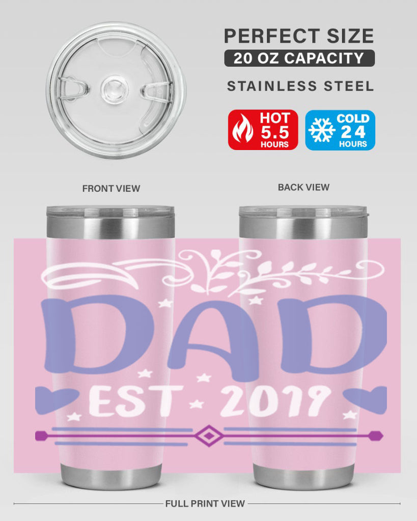 dad est 100#- fathers day- Tumbler
