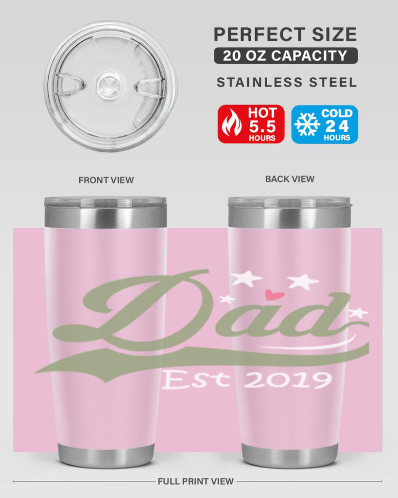 dad est 101#- fathers day- Tumbler