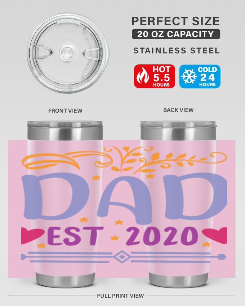 dad est 98#- fathers day- Tumbler