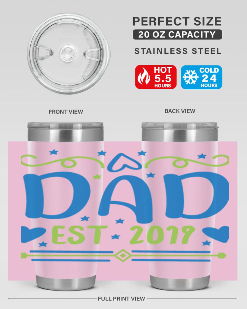 dad est 99#- fathers day- Tumbler