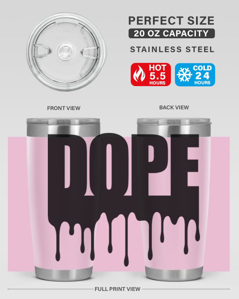 dope drip 166#- black words phrases- Cotton Tank