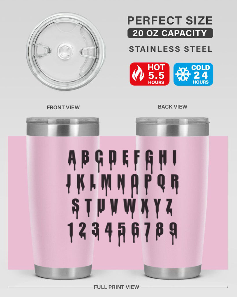 drip font 164#- black words phrases- Cotton Tank