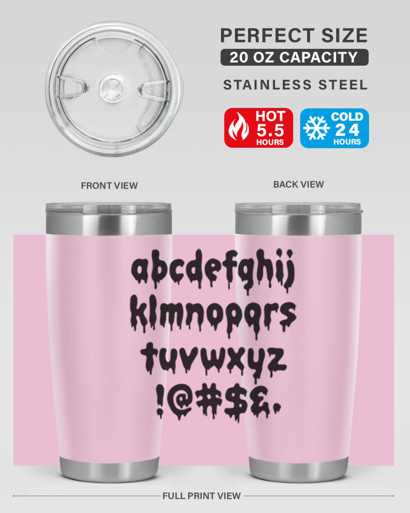 dripping lowercase 162#- black words phrases- Cotton Tank