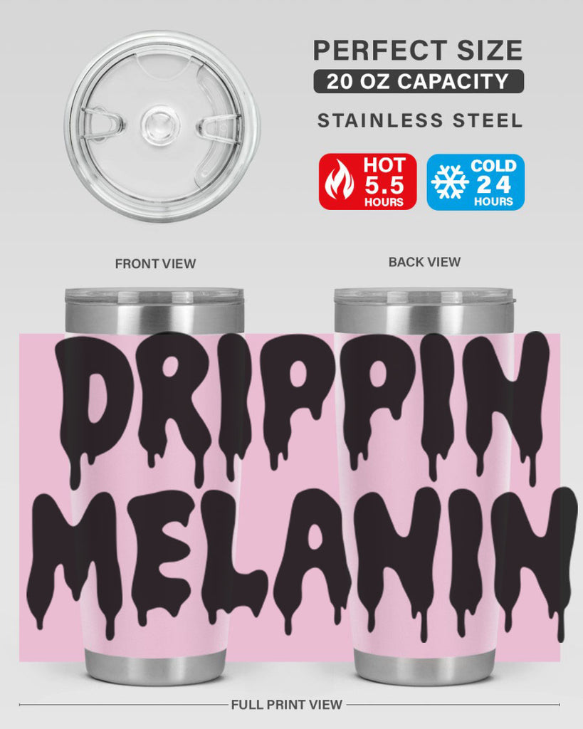 drippinmelanin  160#- black words phrases- Cotton Tank
