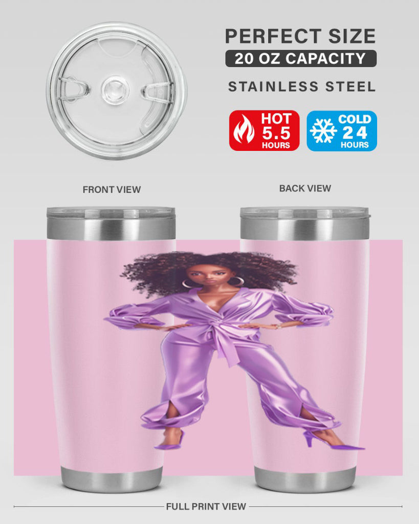 fashion girl in lavender 48#- fashion- Cotton Tank