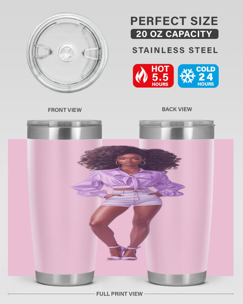 fashion girl in lavender 61#- fashion- Cotton Tank