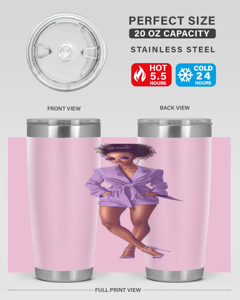 fashion girl in lavender 63#- fashion- Cotton Tank