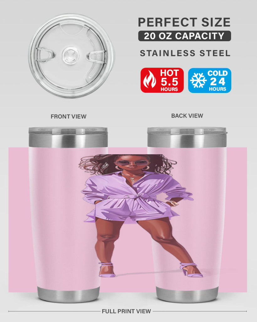 fashion girl in lavender 64#- fashion- Cotton Tank